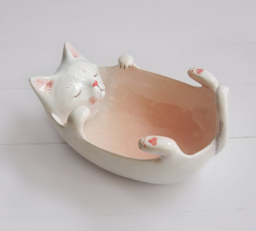 Kotek miska, yarn bowl 1